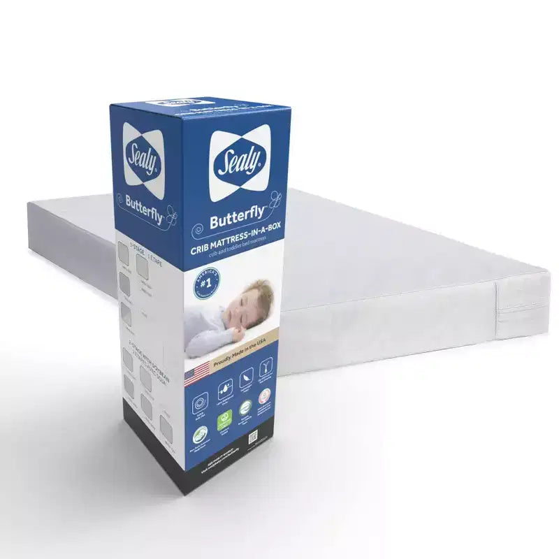 Materasso per culla e lettino 2 in 1 antibatterico in schiuma, 132x71 cm, impermeabile, GREENGUARD Gold