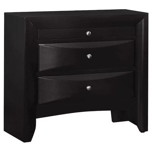 Coaster,Briana 2-drawer Nightstand Black