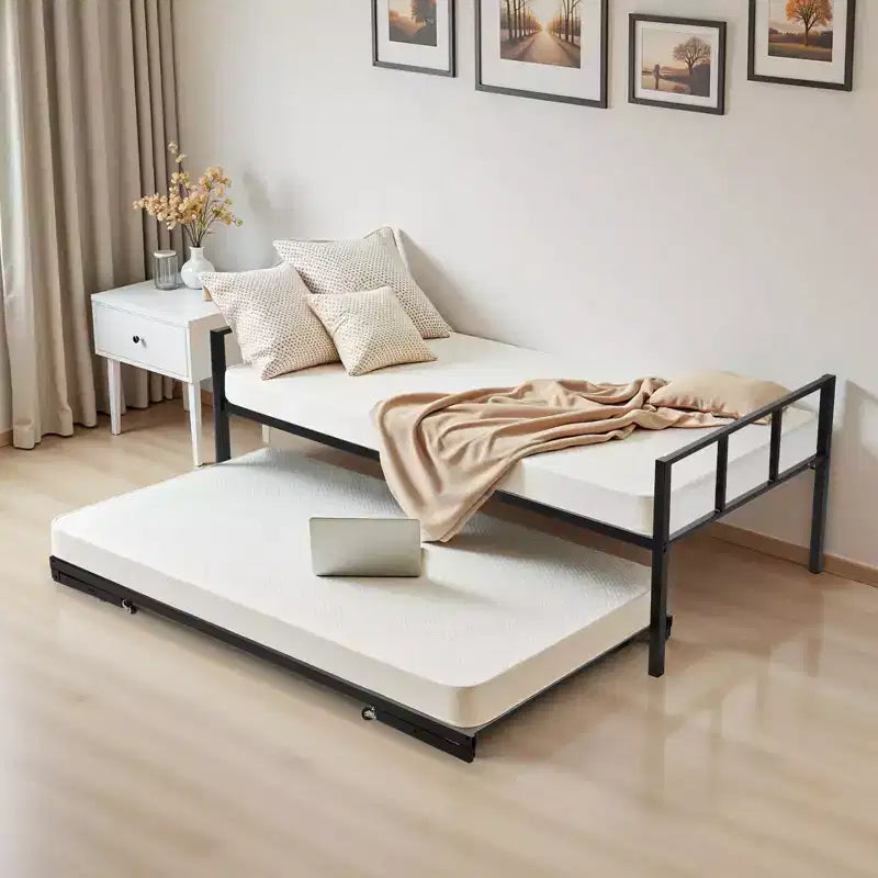 Struttura per divano letto singolo con letto estraibile, in metallo resistente, capacità 181 kg