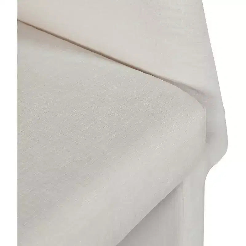 Sedia da pranzo / Sedia d'accento in tessuto ciniglia, beige, struttura interna in acciaio, contemporanea