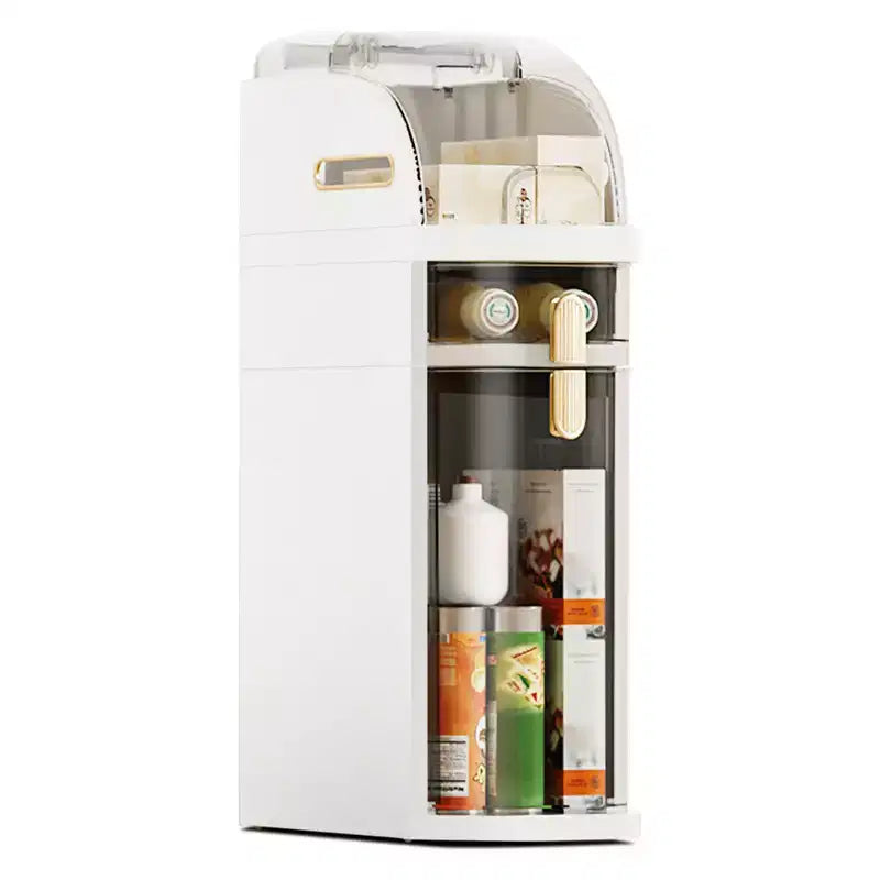 COZONY Slim Bathroom Storage Cabinet with Drawers & Tissue Box, Narrow Waterproof Rolling Tower Cart Organizer for Small Space, Laundry, Living Room
