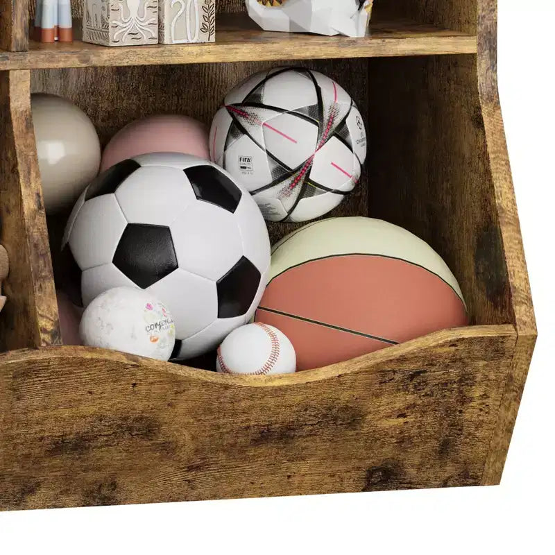 Libreria per bambini a tre strati, libreria per bambini con armadietti, scaffale porta giocattoli, adatta per sale giochi, camerette per bambini