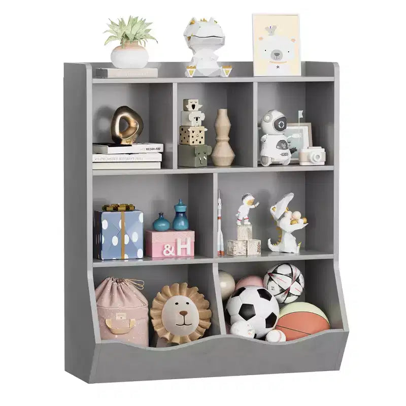 Libreria per bambini a tre strati, libreria per bambini con armadietti, scaffale porta giocattoli, adatta per sale giochi, camerette per bambini