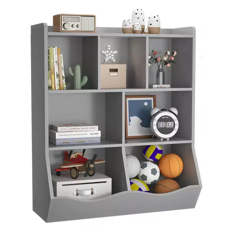 Libreria per bambini a tre strati, libreria per bambini con armadietti, scaffale porta giocattoli, adatta per sale giochi, camerette per bambini