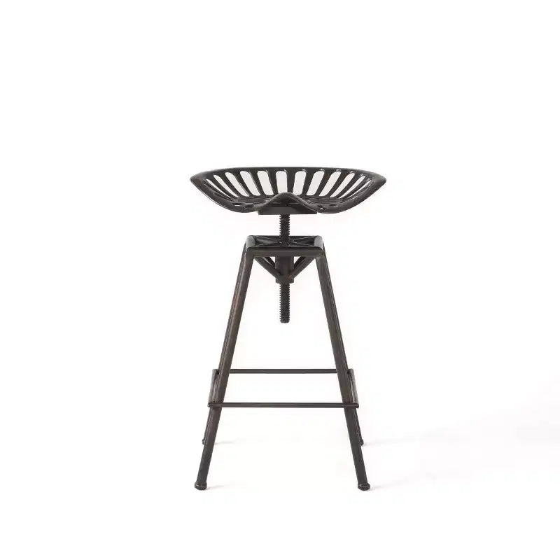 Sgabello da bar girevole senza schienale regolabile in altezza in ferro bronzo, 71-89 cm, 136 kg