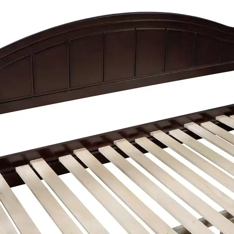 Divano Letto in Legno con Letto Estraibile e 2 Cassetti Contenitore, Estendibile da Singolo a Matrimoniale, 113 kg