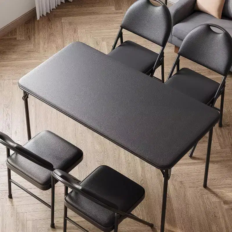 Tavolo Pieghevole, Scrivanie da Gaming, Tavoli Pieghevoli Resistenti in Pelle PU, Scrivania da Lavoro Moderna Semplice per Ufficio Domestico, Scrivania da Gaming