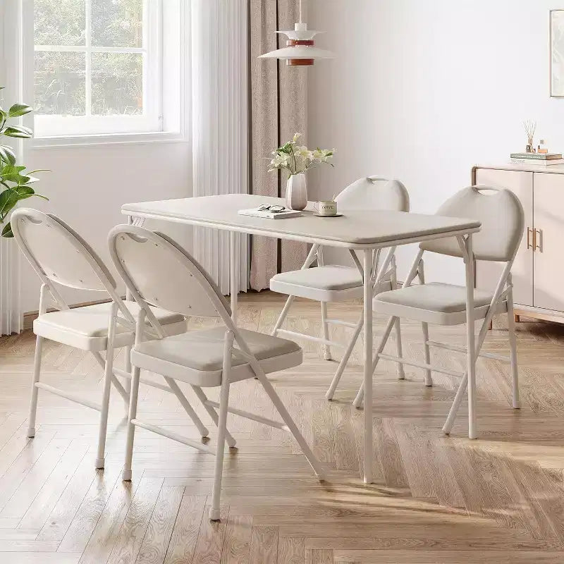 Tavolo Pieghevole, Scrivanie da Gaming, Tavoli Pieghevoli Resistenti in Pelle PU, Scrivania da Lavoro Moderna Semplice per Ufficio Domestico, Scrivania da Gaming