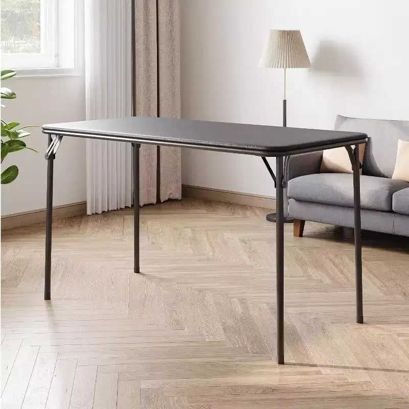 Tavolo Pieghevole, Scrivanie da Gaming, Tavoli Pieghevoli Resistenti in Pelle PU, Scrivania da Lavoro Moderna Semplice per Ufficio Domestico, Scrivania da Gaming
