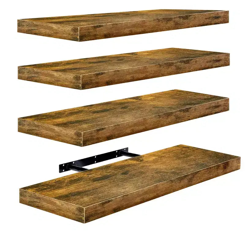Sorbus 24 x 9 Pollici, Set da 4 Mensole Fluttuanti da Parete in Legno – per Camera da Letto, Cucina, Soggiorno, Bagno