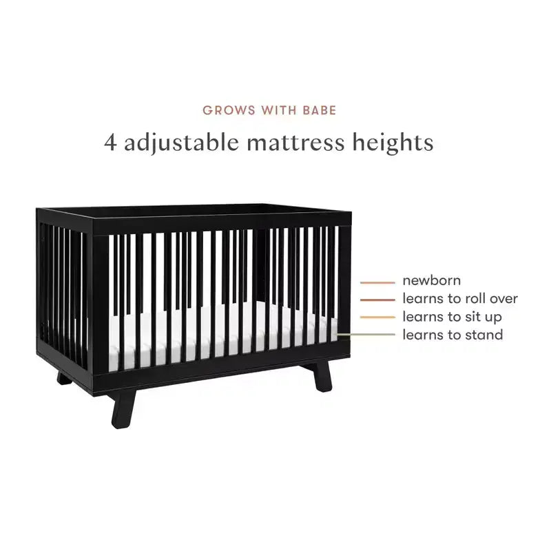 Culla convertibile 3-in-1 Babyletto Hudson con kit di conversione per lettino per bambini