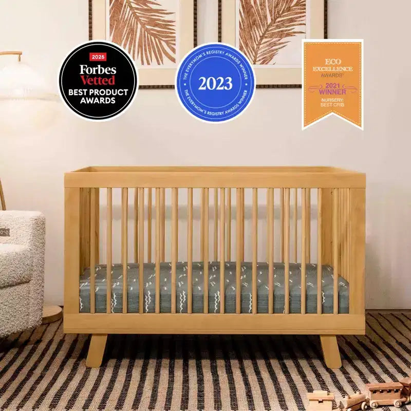 Culla convertibile 3-in-1 Babyletto Hudson con kit di conversione per lettino per bambini