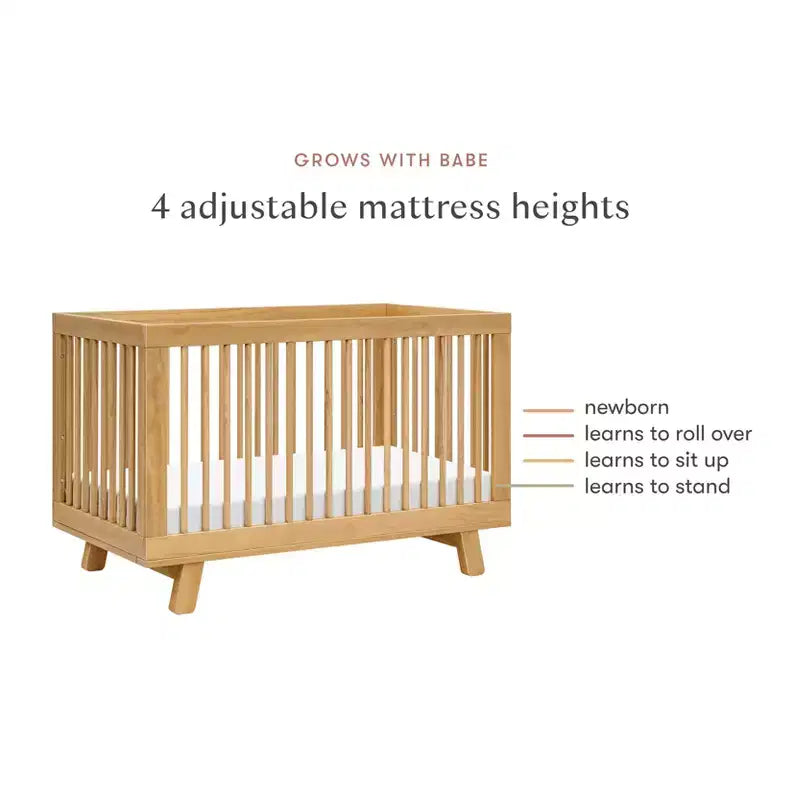 Culla convertibile 3-in-1 Babyletto Hudson con kit di conversione per lettino per bambini