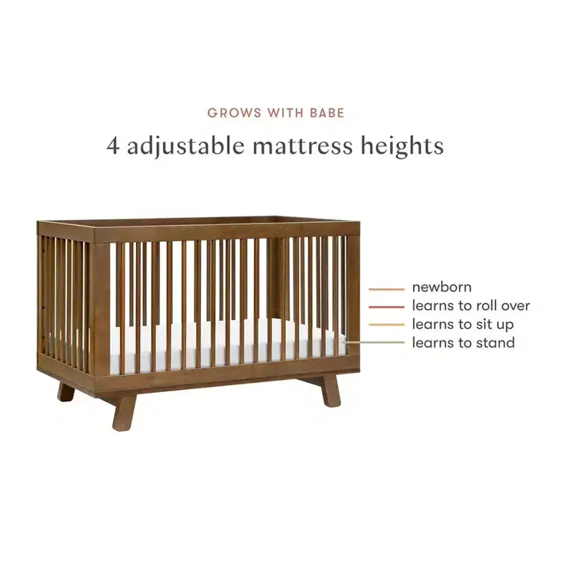 Culla convertibile 3-in-1 Babyletto Hudson con kit di conversione per lettino per bambini