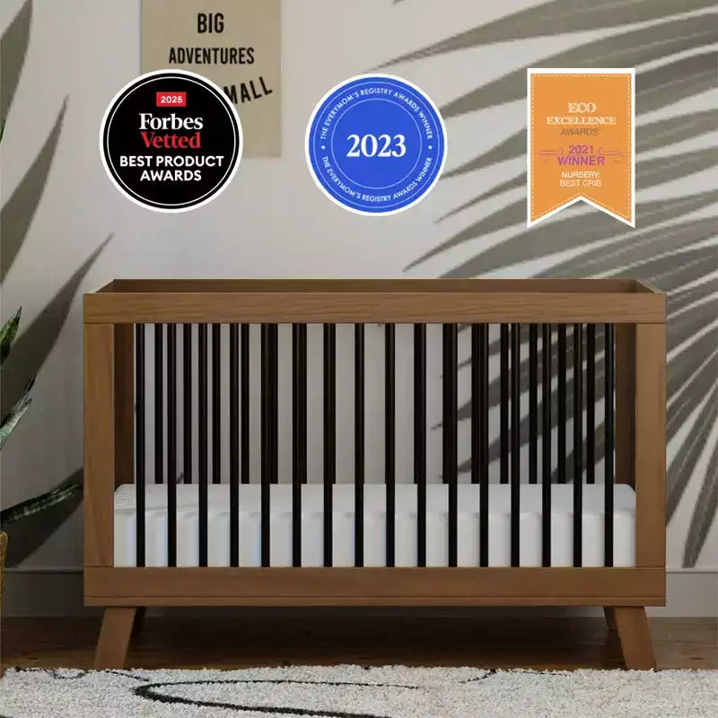 Culla convertibile 3-in-1 Babyletto Hudson con kit di conversione per lettino per bambini