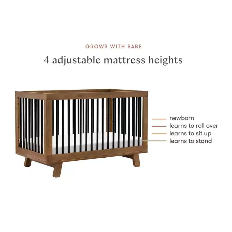 Culla convertibile 3-in-1 Babyletto Hudson con kit di conversione per lettino per bambini