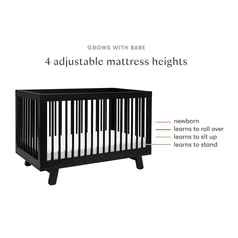Culla convertibile 3-in-1 Babyletto Hudson con kit di conversione per lettino per bambini