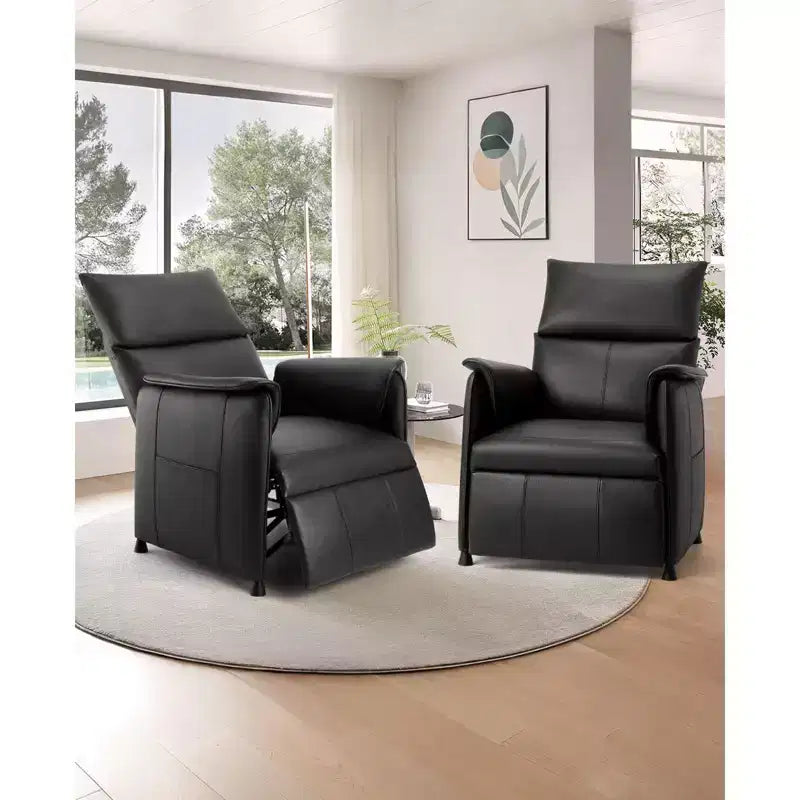 Poltrona singola, reclinabile con funzione memory, in pelle PU, seduta per home theater, adatta per soggiorno e ufficio.
