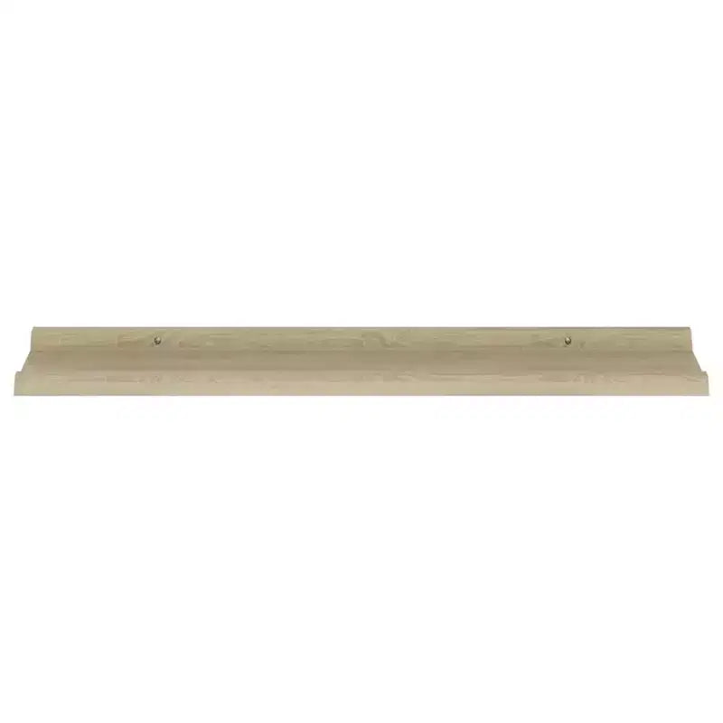 Set da 4 mensole a muro in MDF, effetto rovere Sonoma, 80x9x3 cm