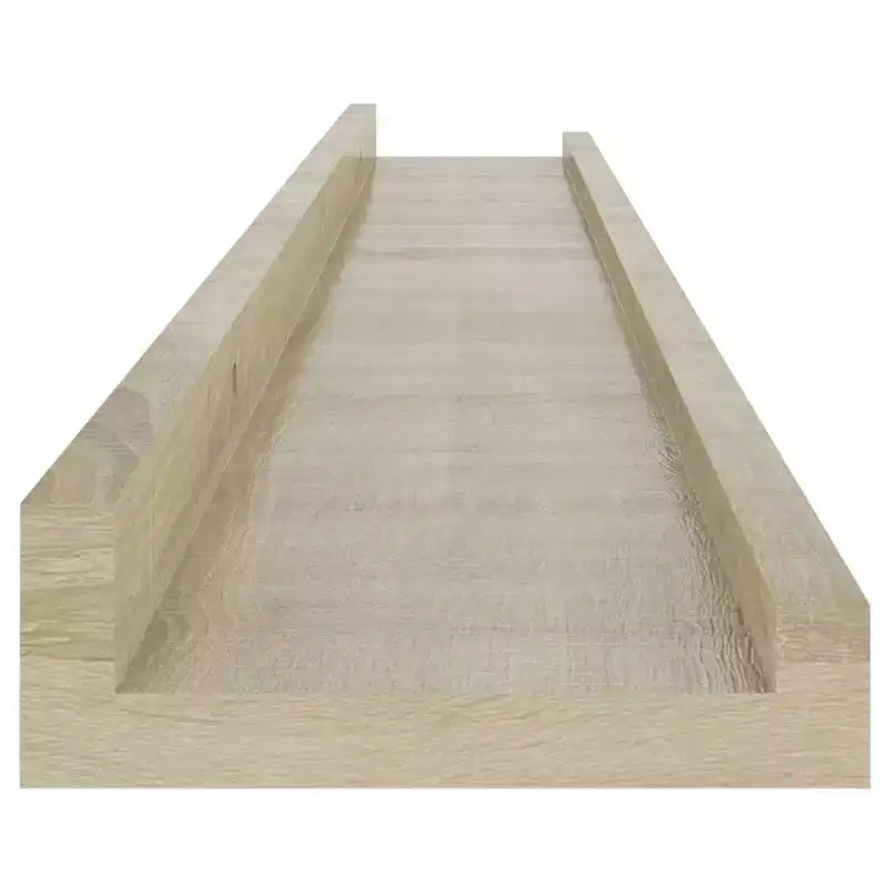 Set da 4 mensole a muro in MDF, effetto rovere Sonoma, 80x9x3 cm