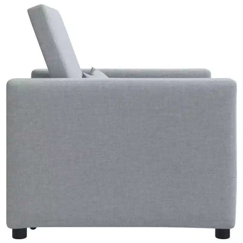 vidaXL Poltrona letto reclinabile grigio chiaro 90x165x87 cm in tessuto