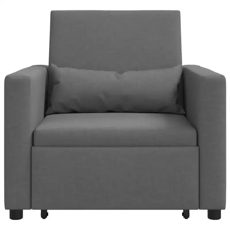 vidaXL Poltrona letto reclinabile grigio chiaro 90x165x87 cm in tessuto