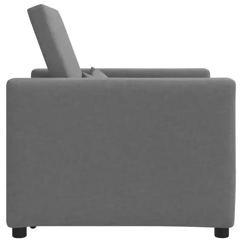 vidaXL Poltrona letto reclinabile grigio chiaro 90x165x87 cm in tessuto