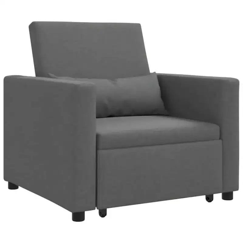 vidaXL Poltrona letto reclinabile grigio chiaro 90x165x87 cm in tessuto