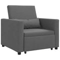 vidaXL Poltrona letto reclinabile grigio chiaro 90x165x87 cm in tessuto