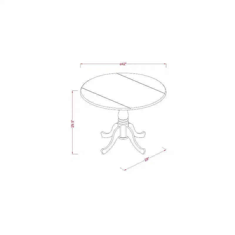 Elegante set da pranzo per 2 – Tavolo da cucina con sedie, legno massello asiatico, design con anta a ribalta, salvaspazio