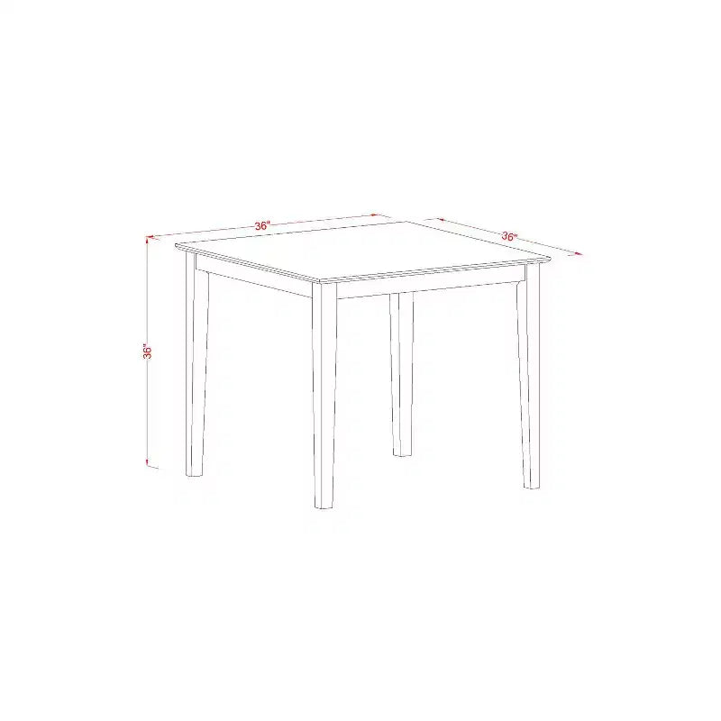 Set da pranzo ad altezza bancone - Tavolo e sedie a 5 pezzi - Set cucina moderno - Tavolo quadrato 36x36 pollici