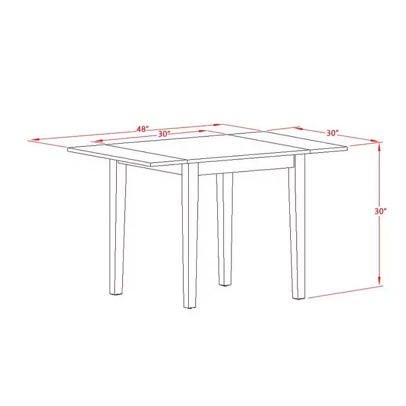 Set tavolo da pranzo HomeStock 3 pezzi in legno massello con finitura rovere marrone naturale