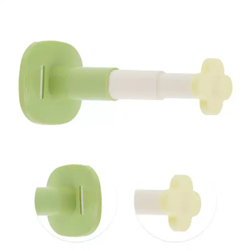 Unique Bargains Durevole Adesivo Organizzatore Porta Cerchietto a Fiori Telescopico a 3 Sezioni 1 Pezzo