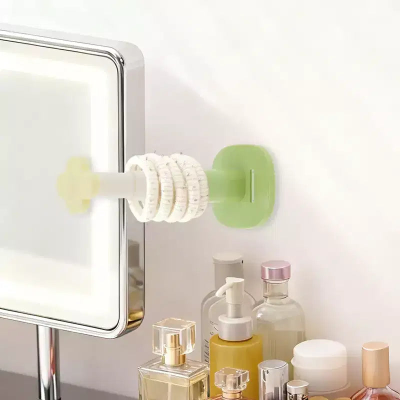 Unique Bargains Durevole Adesivo Organizzatore Porta Cerchietto a Fiori Telescopico a 3 Sezioni 1 Pezzo