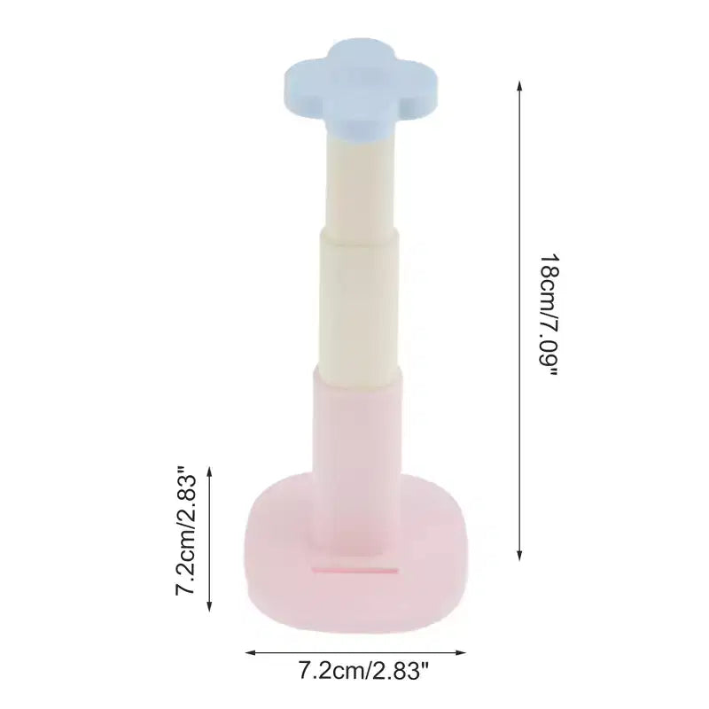 Unique Bargains Durevole Adesivo Organizzatore Porta Cerchietto a Fiori Telescopico a 3 Sezioni 1 Pezzo