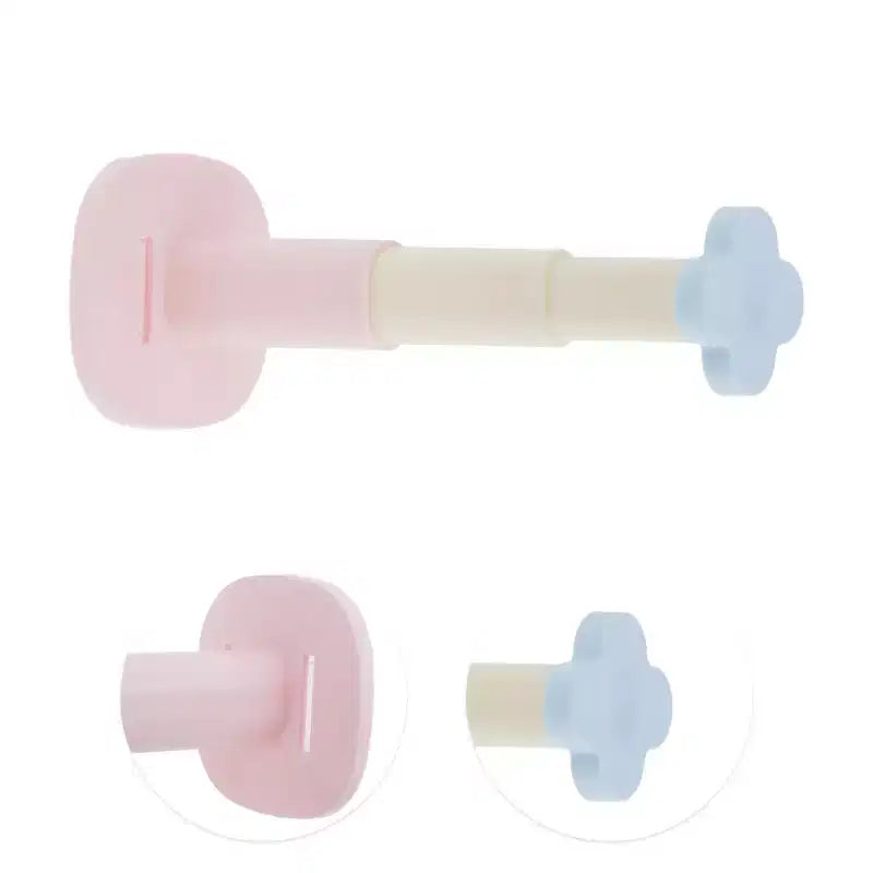 Unique Bargains Durevole Adesivo Organizzatore Porta Cerchietto a Fiori Telescopico a 3 Sezioni 1 Pezzo