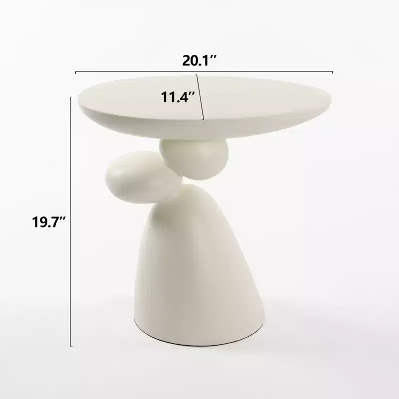 Tavolino Lucky Stone in fibra di vetro, minimalista, angolare, per caffè, decorativo, per soggiorno, camera da letto, camera degli ospiti