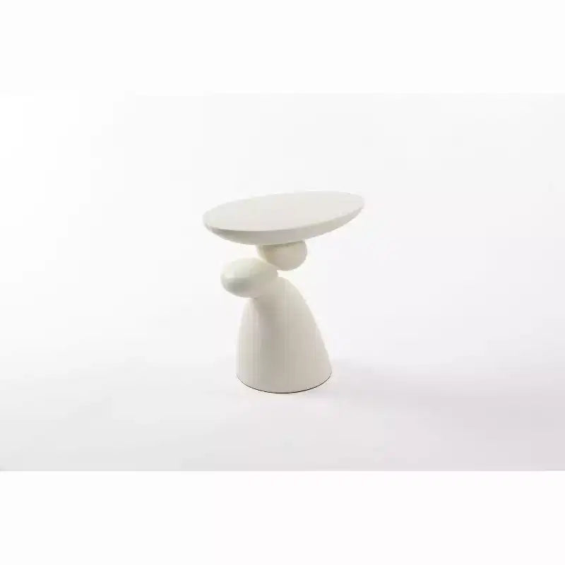 Tavolino Lucky Stone in fibra di vetro, minimalista, angolare, per caffè, decorativo, per soggiorno, camera da letto, camera degli ospiti
