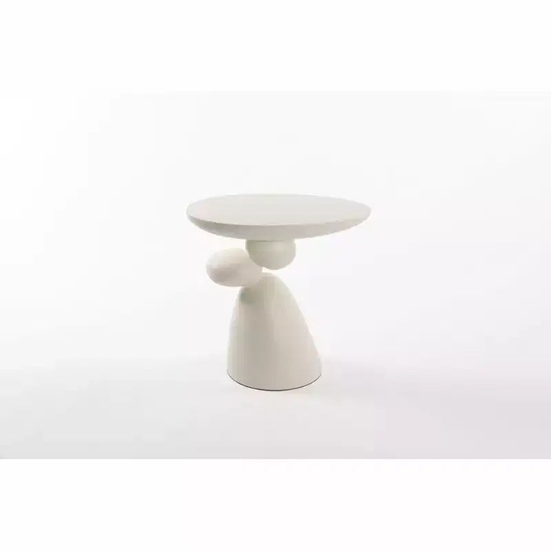 Tavolino Lucky Stone in fibra di vetro, minimalista, angolare, per caffè, decorativo, per soggiorno, camera da letto, camera degli ospiti