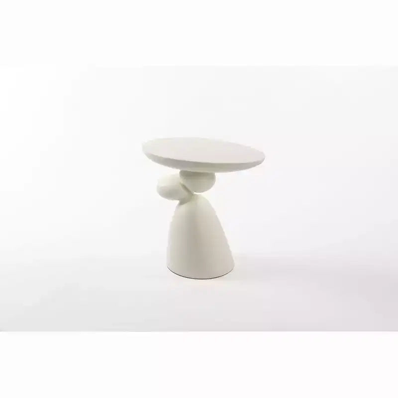 Tavolino Lucky Stone in fibra di vetro, minimalista, angolare, per caffè, decorativo, per soggiorno, camera da letto, camera degli ospiti