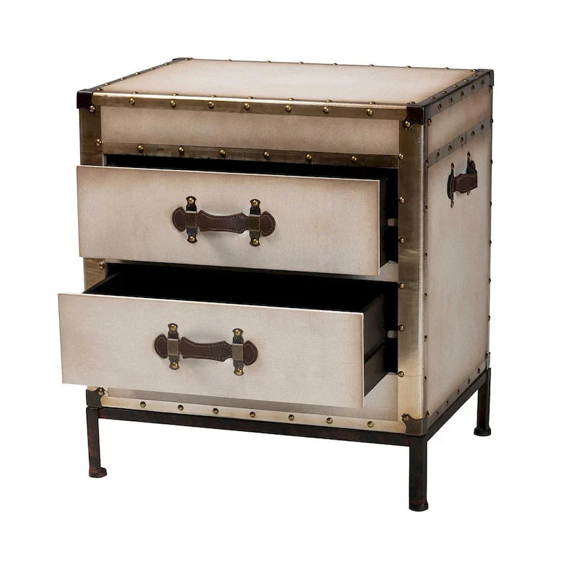 Baule Tavolino in Tela Laura Vintage
