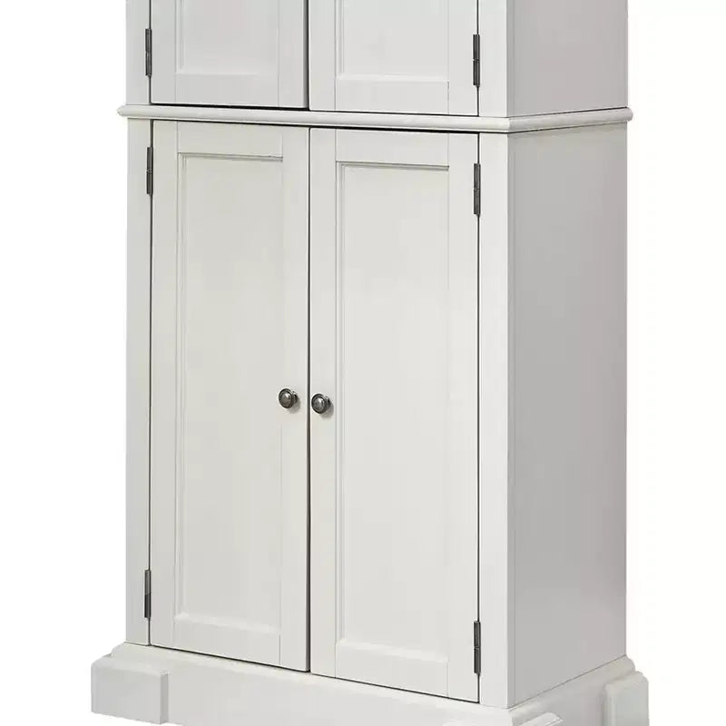 Dispensa da cucina Americana da 72", legno massello, 4 ante e 4 ripiani regolabili