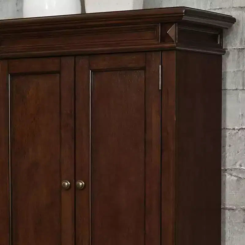 Dispensa da cucina Americana da 72", legno massello, 4 ante e 4 ripiani regolabili