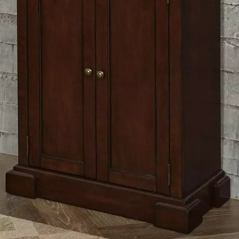 Dispensa da cucina Americana da 72", legno massello, 4 ante e 4 ripiani regolabili
