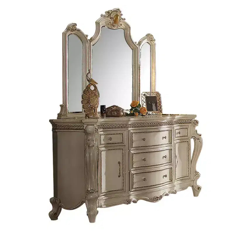 Cassettiera a 5 cassetti in impiallacciatura di legno, larghezza 162 cm, per camera da letto, montaggio da adulto richiesto