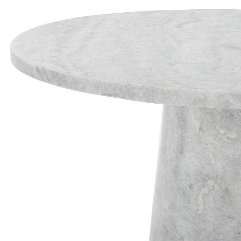 Tavolino d'appoggio rotondo alto in marmo Ghicu di SAFAVIEH Couture - 55,8 cm L x 53,3 cm P x 61 cm A - 53,3x53,3x61 cm