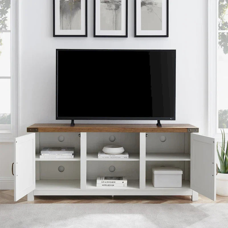 Mobile TV Middlebrook Firebranch da 58 pollici con ante scorrevoli in stile fienile